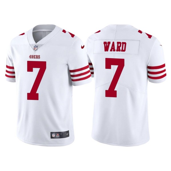 Men's San Francisco 49ers #7 Charvarius Ward White Vapor Untouchable Limited Stitched Baseball Jersey